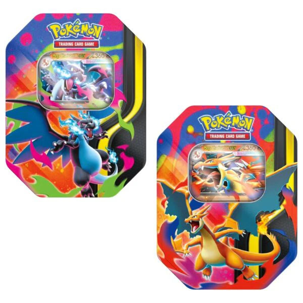 pre-ordini Pokemon Tin da Collezione Mega Charizard X o Mega Charizard Y - ITA -