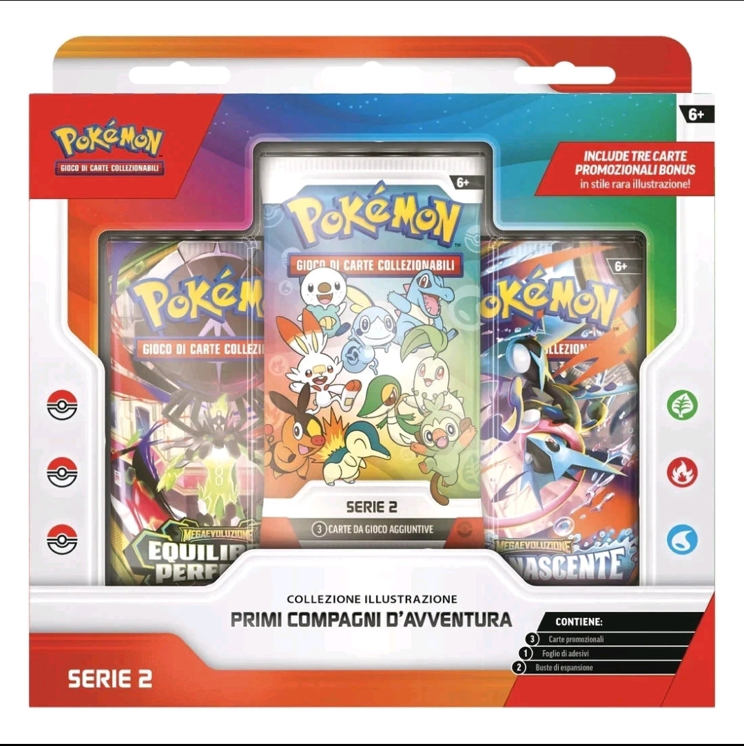 PRE-ORDINE Pokémon Collezione Illustrazione Primi Compagnid'Avventura - Serie 2