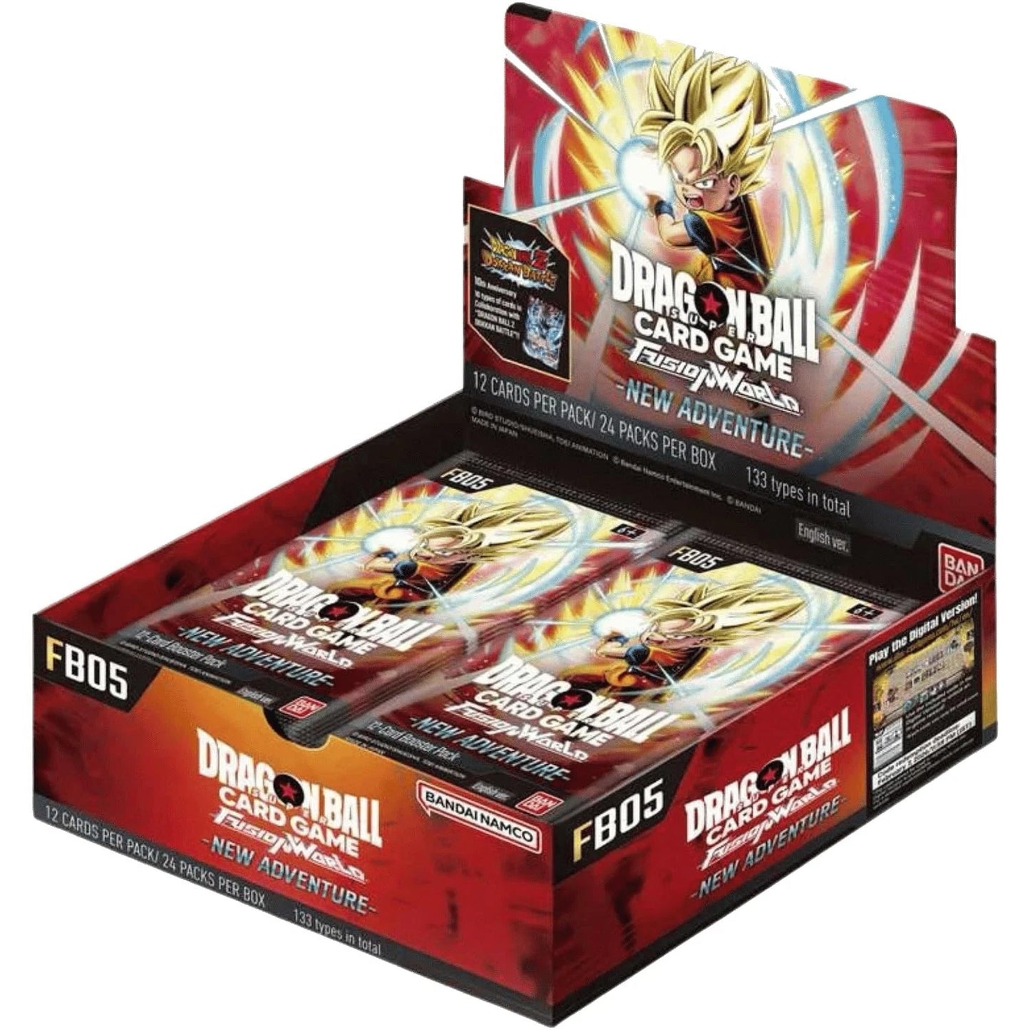 Dragon Ball Fusion World FB05 NEW ADVENTURE Booster Box ENGLISH 24 Pack