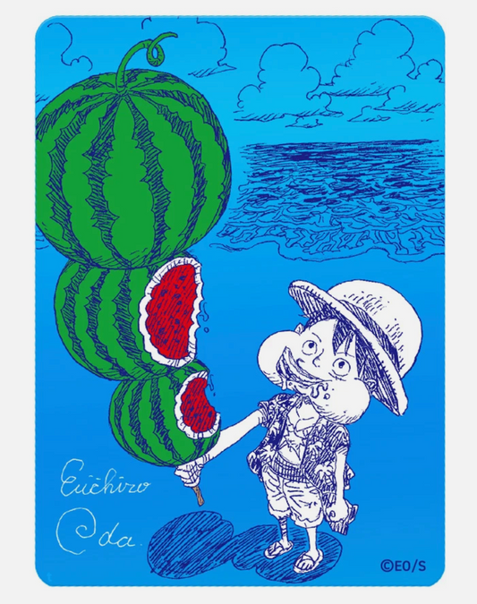 Monkey.D.Luffy Signed Oda MetaKira Card Shueisha Official Artwork Eiichiro Oda