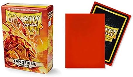 Dragon Shield Classic 60 ct Tangerine Standard Size Card Sleeves Display Case