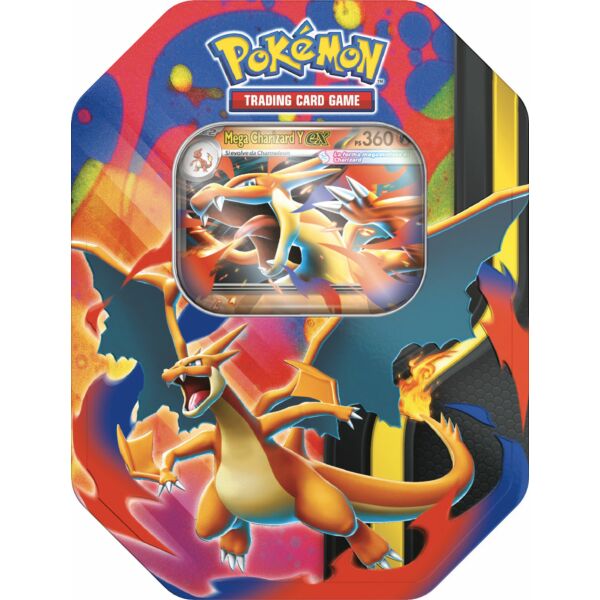 pre-ordini Pokemon Tin da Collezione Mega Charizard X o Mega Charizard Y - ITA -