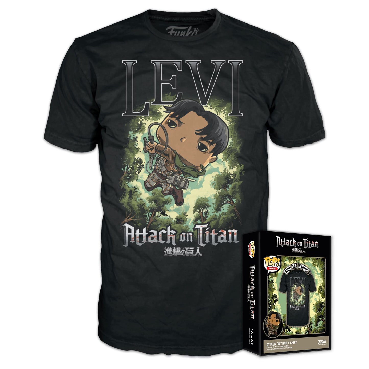 Funko Boxed Tee: Attack On Titan: Levi Ackerman