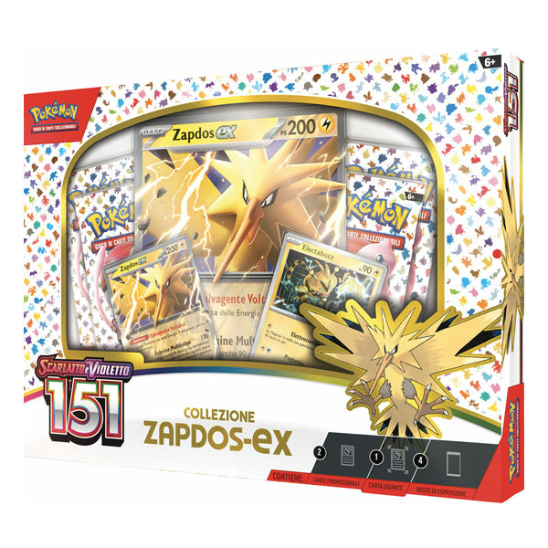 Collezione Zapdos EX Pokemon 151 Scarlatto e Violetto