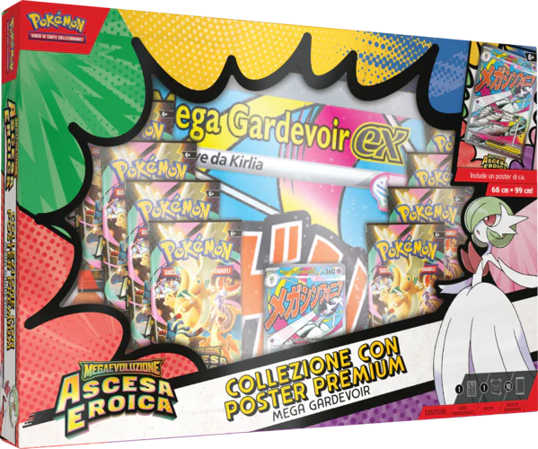 Pre.-ordine Collezione con poster premium Mega Lucario o Mega Gardevoir