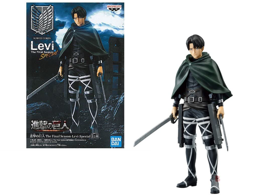 Banpresto Attacco A Titano Levi Figura Statue Survey Corps Levi La Stagione Finale Speciale Ver.