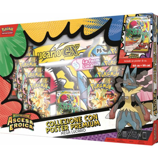 Pre.-ordine Collezione con poster premium Mega Lucario o Mega Gardevoir