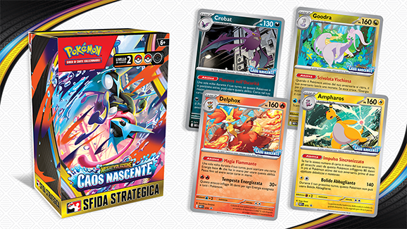 pre-ordine kit Sfida Strategica dell’espansione Megaevoluzione - Caos Nascente del GCC Pokémon