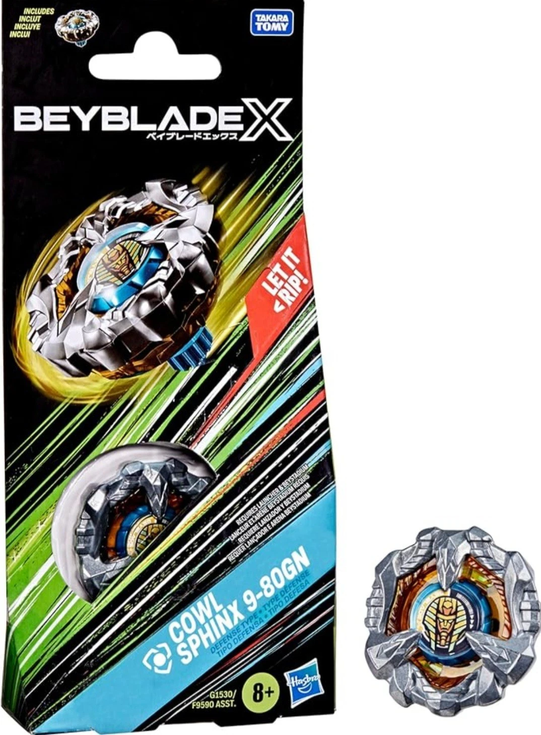 Beyblade X Cowl Sphinx 9-80GN Hasbro Starter