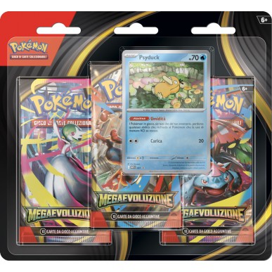 Megaevoluzione - 3 Pack Blister - Psyduck (ITA)