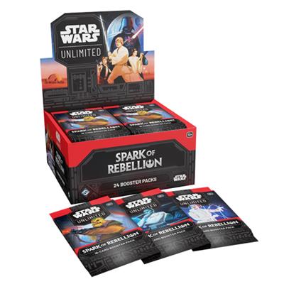 PRE-ORDER Star Wars Unlimited Spark of Rebellion Booster Box (24 Packs) ITA